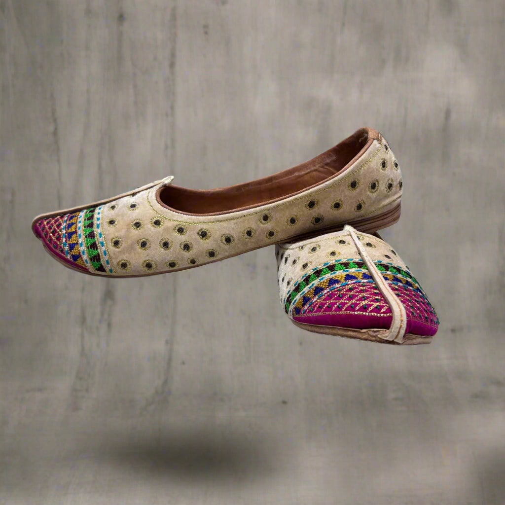 Multicolor Velvet Mojdi of Bhinmal #MM101