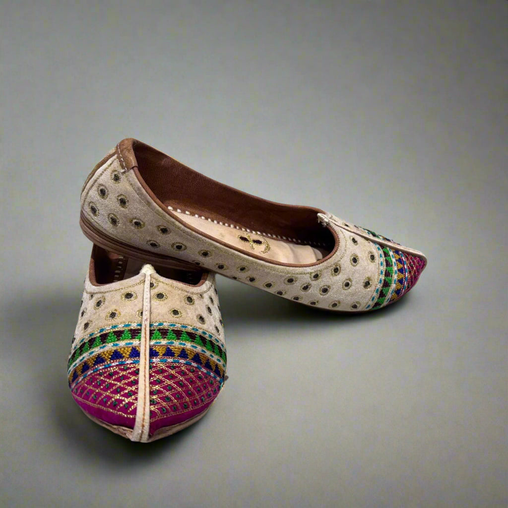 Multicolor Velvet Mojdi of Bhinmal #MM101