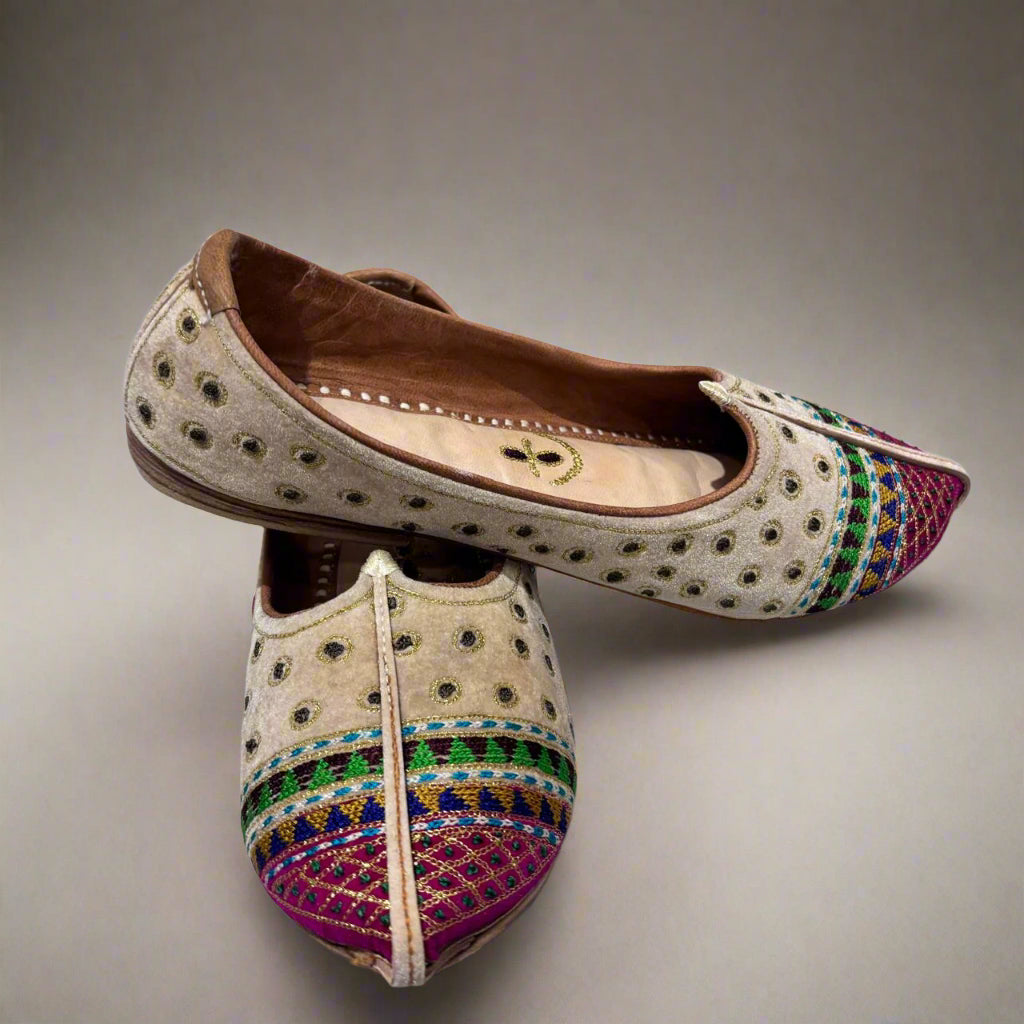 Multicolor Velvet Mojdi of Bhinmal #MM101