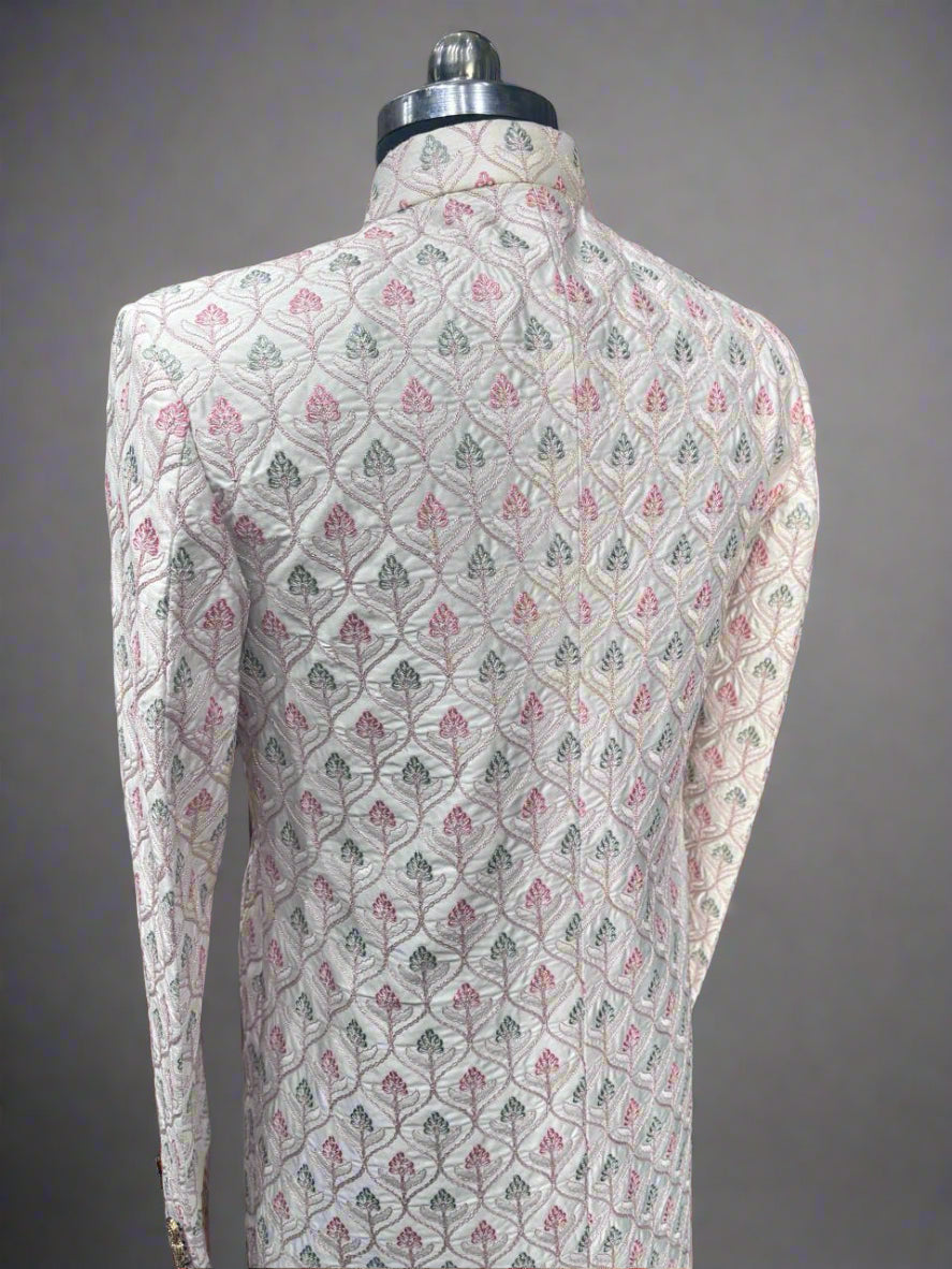 Multicolor Floral Print Sherwani  #MS103