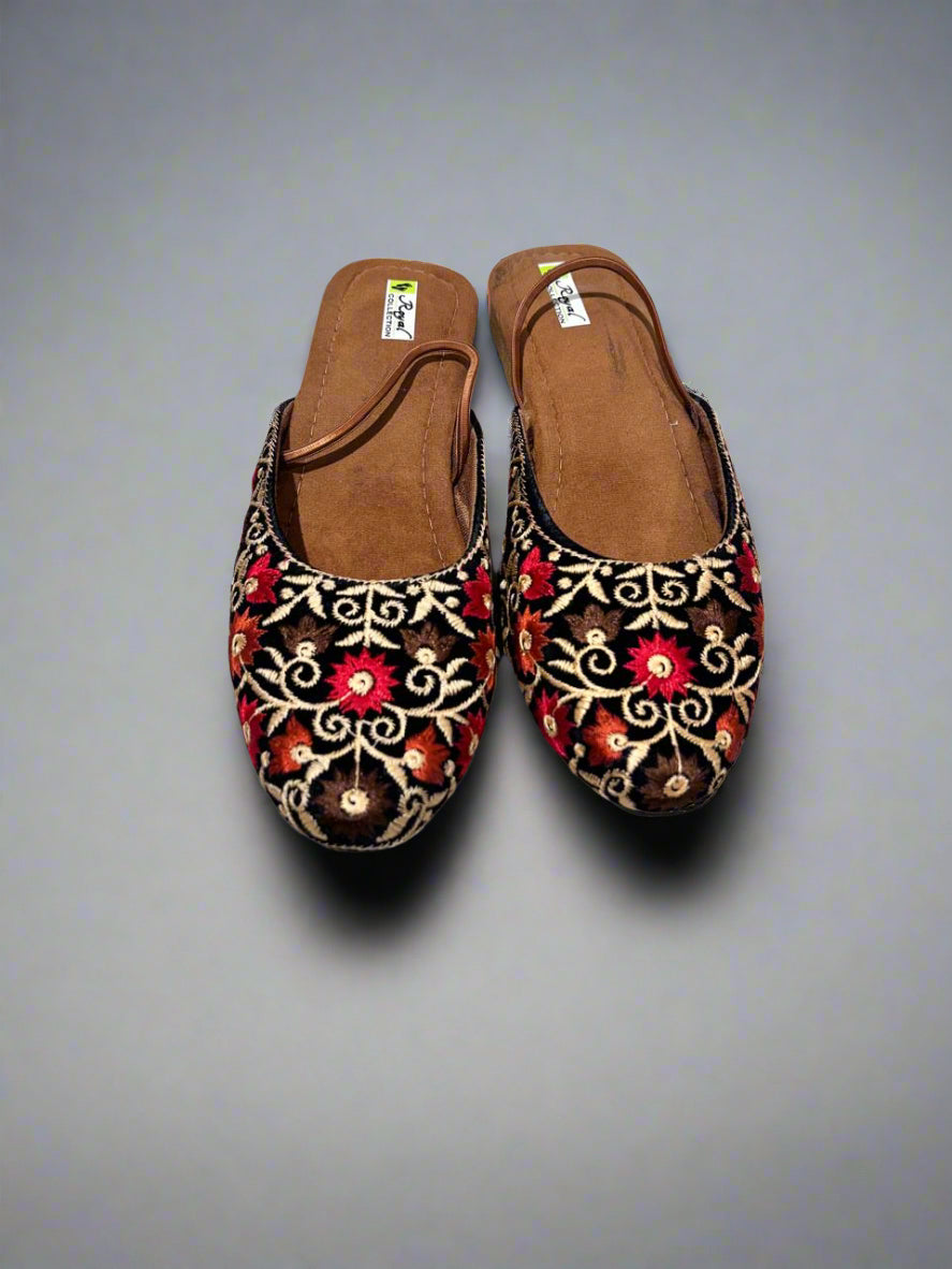 Multicolor embroidered sandal for women  #WJ107